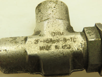 Parker 2F-H5A-V-B-TC Right Angle Metering /Shut-Off Valve 1/8" NPT