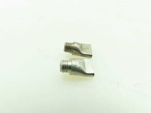 AGF Type 15 Oxy/Gas Fishtail Flame Burner Tip 5-Hole  1/4-27  LOT OF 2