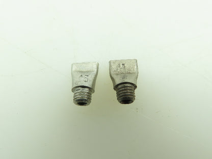 AGF Type 15 Oxy/Gas Fishtail Flame Burner Tip 5-Hole  1/4-27  LOT OF 2