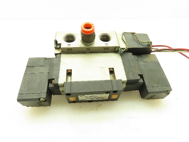 SMC VFS3300-3FZ Solenoid Valve Pneumatic Air AC94-136V 3/8" Ports