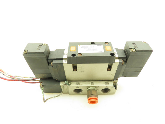SMC VFS3300-3FZ Solenoid Valve Pneumatic Air AC94-136V 3/8" Ports