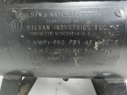 MPS BC2B Bootstrap Compressor Max inlet press. 150 PSIG Pneumatic Tank