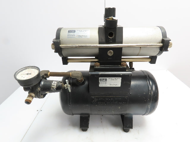MPS BC2B Bootstrap Compressor Max inlet press. 150 PSIG Pneumatic Tank