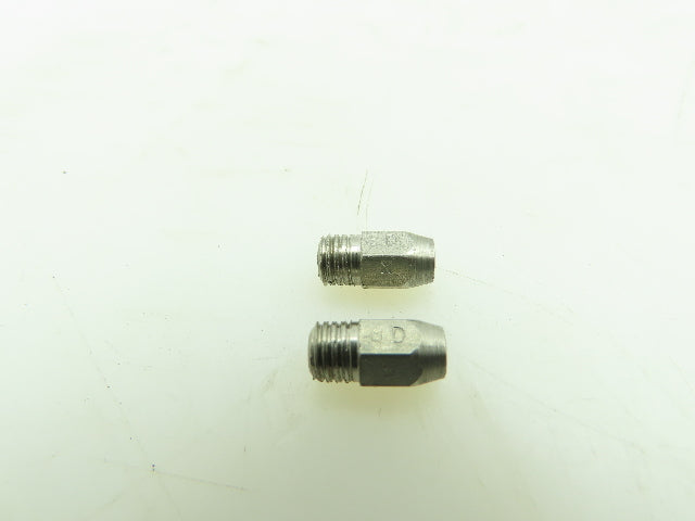 AGF 8DX Oxy/Gas Single Hole Flame Burner Tip  1/4-27  LOT OF 2