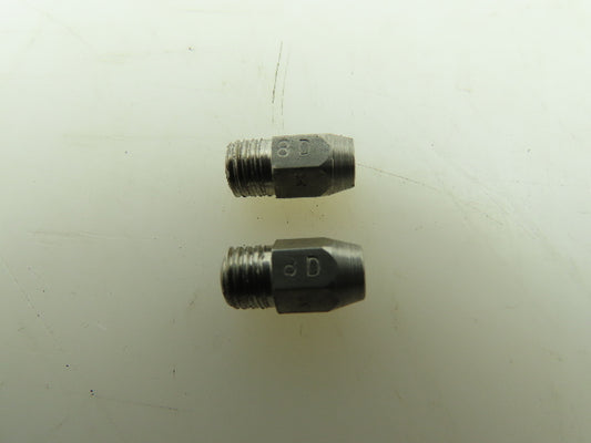 AGF 8DX Oxy/Gas Single Hole Flame Burner Tip  1/4-27  LOT OF 2