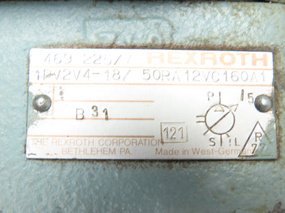 Rexroth 1PV2V4-18/50RA12VC160A1 Hydraulic Pump Wing Cells Pump 1 1/2" Shaft B31