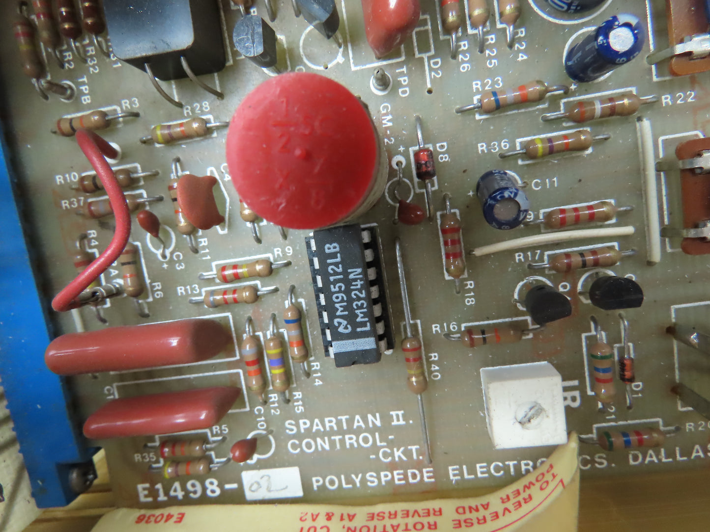 Parker Group Spartan II E1498-02 Motor Control Unit 230VAC Only