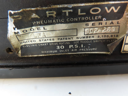 Partlow LFA Temperature Controller 50-250°F Missing Knob