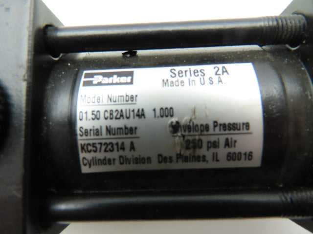 Parker 01.50 CB2AU14A 1.00 Pneumatic Double Acting Air Cylinder 1.5"B 1"Str