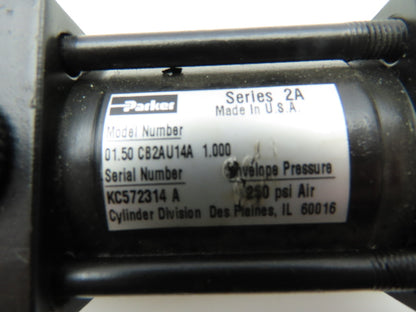 Parker 01.50 CB2AU14A 1.00 Pneumatic Double Acting Air Cylinder 1.5"B 1"Str
