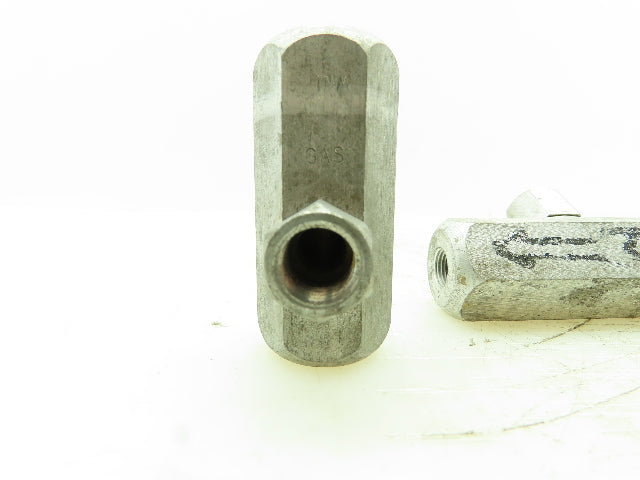 1/4" x 1/8" NPT Air / Gas Brass Check Valve Reducer  LOT OF 4