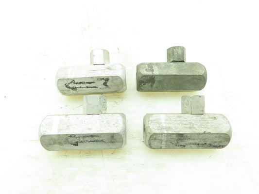 1/4" x 1/8" NPT Air / Gas Brass Check Valve Reducer  LOT OF 4