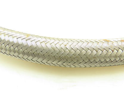 1-1/4" OD x 3/4" ID Stainless Braided Flex Hose 1-1/2" Tri Clamp x 1/2" NPT 55"L