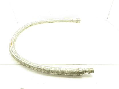 1-1/4" OD x 3/4" ID Stainless Braided Flex Hose 1-1/2" Tri Clamp x 1/2" NPT 55"L
