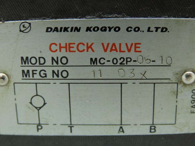 Daikin Kogyo Solenoid Controlled Hydraulic Valve Stack W/ Check and Reducing
