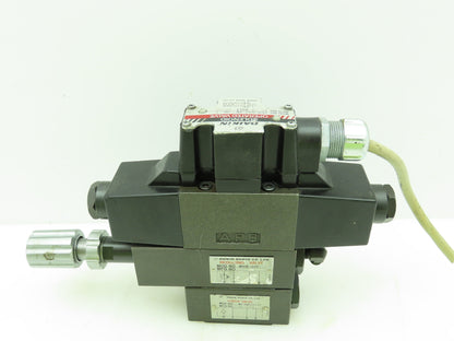 Daikin Kogyo Solenoid Controlled Hydraulic Valve Stack W/ Check and Reducing