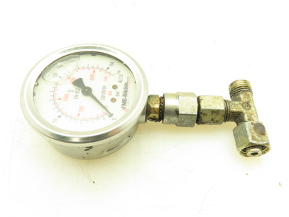 FMB-Blickle EN 837-1 Hydraulic Pressure Gauge 0-2300PSI  0-160 Bar 3/8"Fitting