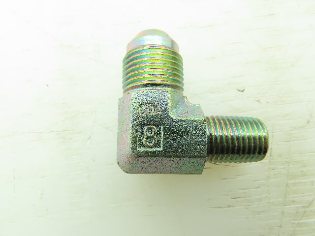 8-4 CTX-S Triple-Lok 37° Flare Male 90° Elbow 1/2" JIC x 1/4" NPT  Lot of 12