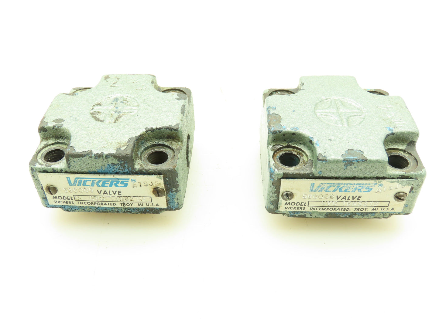 Vickers CVC 16NS210 Hydraulic Cartridge Relief Valve Cover LOT OF 2