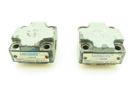 Vickers CVC 16NS210 Hydraulic Cartridge Relief Valve Cover LOT OF 2