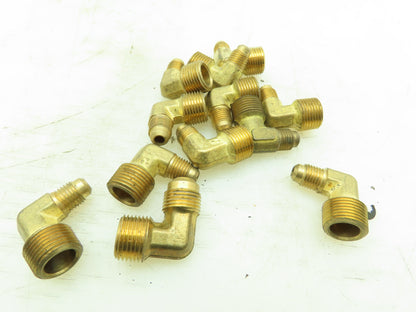 149F-4-6 Brass 45° Flare Male 90° Elbow 1/4" Tube x 3/8" NPT  Lot of 12