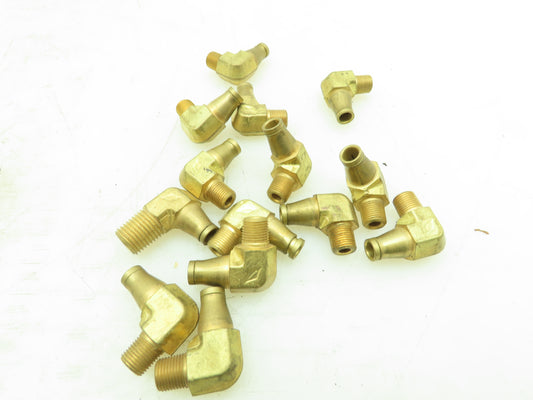 269-OF Brass Flareless Nylo-Seal Male 90° Elbow 1/4" Tube x 1/8" NPT  Lot of 14