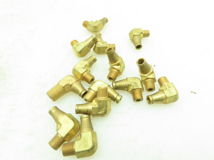 269-OF Brass Flareless Nylo-Seal Male 90° Elbow 1/4" Tube x 1/8" NPT  Lot of 14