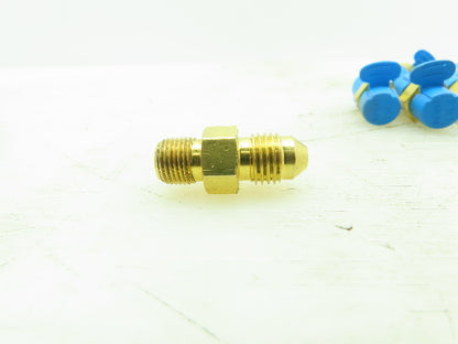 Brass 45° Flare Male Connector 1/4" Tube x 1/8" NPT LOT OF 16
