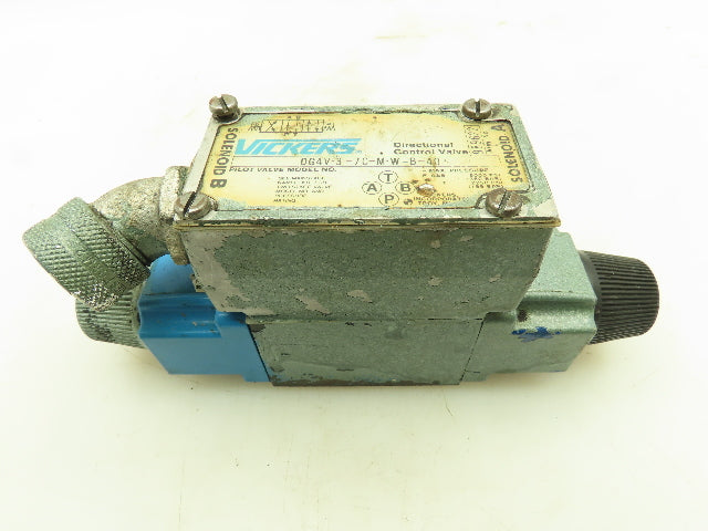 Vickers DG4V-3-7C-M-W-B-40 Hydraulic Directional Control Valve 5000PSI 120V Coil