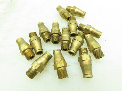 Imperial 268-OF Brass Flareless Nylo-Seal 1/4" Tube x 1/8" NPT Male  Lot of 14