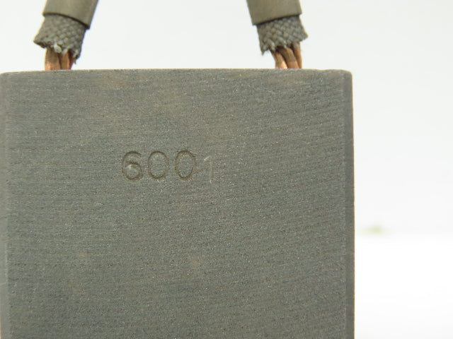 6001 Carbon Motor Brush 1-3/8"x 1-3/8"x 3/8" LOT OF 2