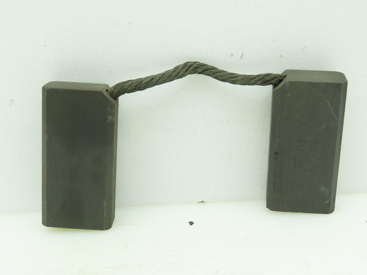 USG 221 Carbon Motor Brush 2-1/2"x 1-1/4"x 3/4" Lot of 2