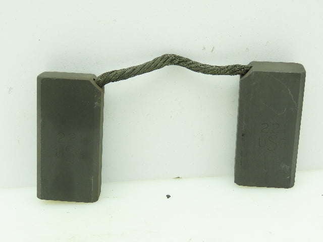 USG 221 Carbon Motor Brush 2-1/2"x 1-1/4"x 3/4" Lot of 2