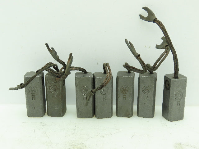 General Electric R Carbon Motor Brush 1-7/8"x 3/4"x 3/4" LOT OF 7