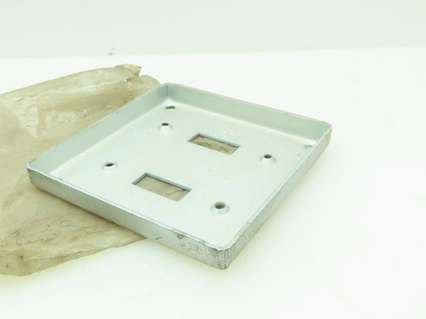 Raco Hubbell 803 4" Square Cover Raised 1/2 for 2 Toggle Switch 52-2T Lot of 10