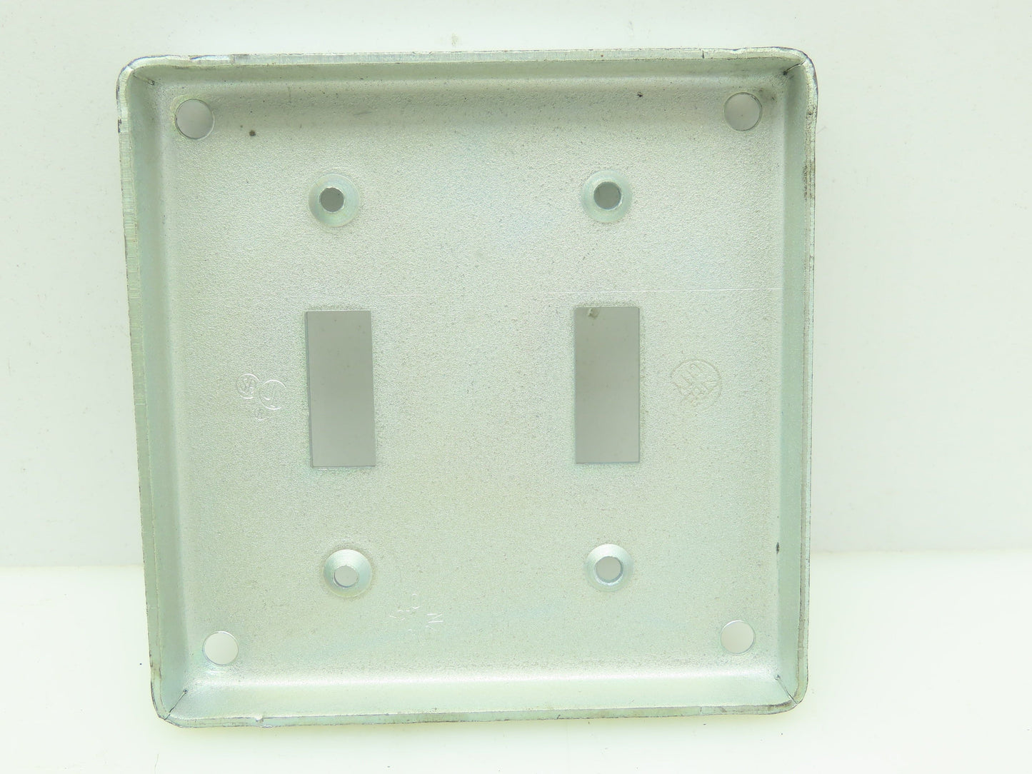 Raco Hubbell 803 4" Square Cover Raised 1/2 for 2 Toggle Switch 52-2T Lot of 10