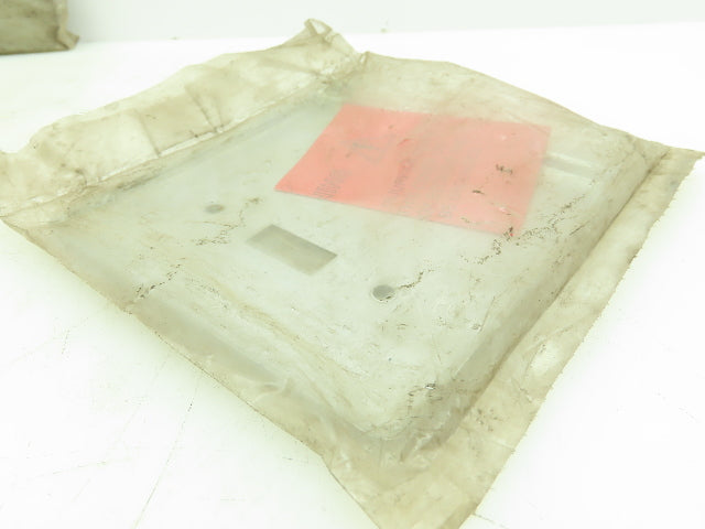 O.Z Gedney FS-2-SCS Steel 2-Gang Toggle Switch Cover Oversize 2 Device Lot of 3