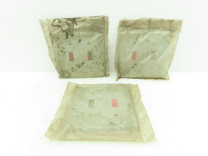 O.Z Gedney FS-2-SCS Steel 2-Gang Toggle Switch Cover Oversize 2 Device Lot of 3