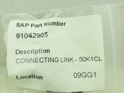 Tsubaki 50K1CL Connecting Link K-1 Attachment Lot of 11