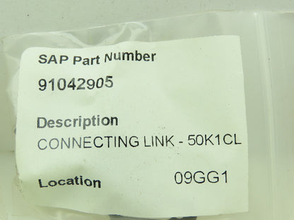 Tsubaki 50K1CL Connecting Link K-1 Attachment Lot of 11