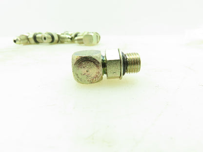 Eaton Triple-Lok 37° Flare Male 90° Elbow 1/4" JIC-4 x 1/4" SAE O-Ring LOT OF 10