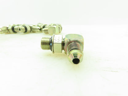 Eaton Triple-Lok 37° Flare Male 90° Elbow 1/4" JIC-4 x 1/4" SAE O-Ring LOT OF 10