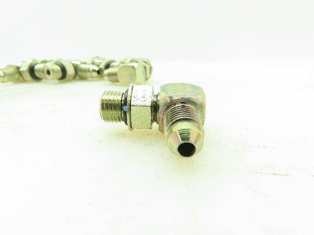 Eaton Triple-Lok 37° Flare Male 90° Elbow 1/4" JIC-4 x 1/4" SAE O-Ring LOT OF 10