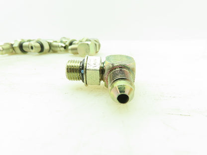 Eaton Triple-Lok 37° Flare Male 90° Elbow 1/4" JIC-4 x 1/4" SAE O-Ring LOT OF 10