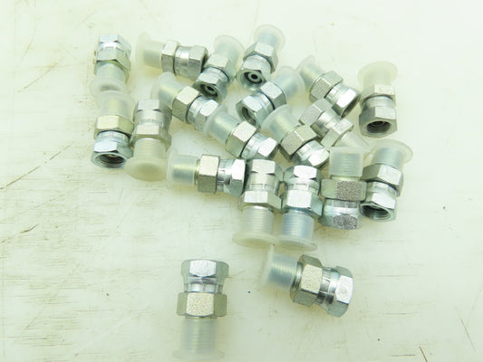 Parker Steel Female Swivel Adapter 1/8" NPSM x 1/8" Male NPT  Lot of 20