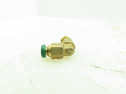 Parker PLP Push-to-Connect Brass 90° Elbow 5/32" Tube 10/32 UNF Swivel Lot of 30