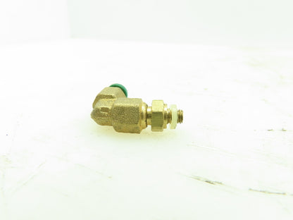Parker PLP Push-to-Connect Brass 90° Elbow 5/32" Tube 10/32 UNF Swivel Lot of 30