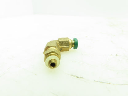 Parker PLP Push-to-Connect Brass 90° Elbow 5/32" Tube 10/32 UNF Swivel Lot of 30
