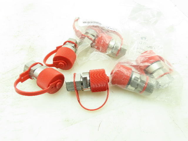 Leybold LSKM-G1/2  Threaded Coupling Socket Connector Vacuum Fitting  LOT OF 7