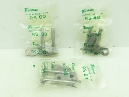 RS802CL Connecting Roller Chain Link #80 1" Pitch Lot of 3